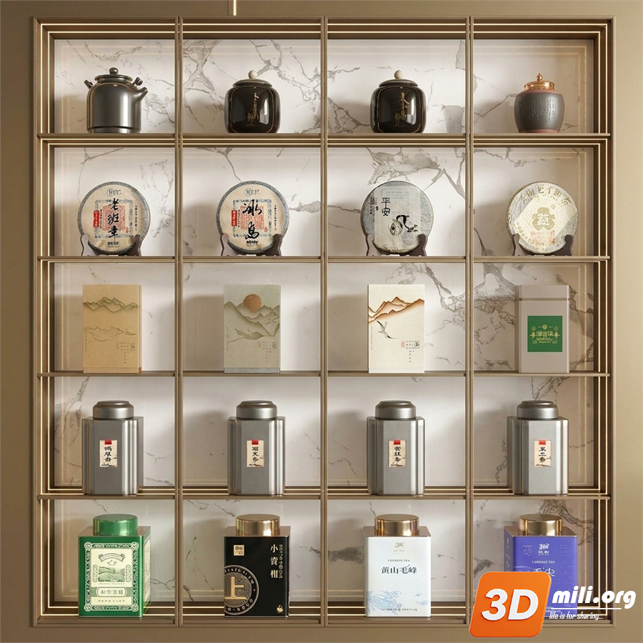 Tea Set 3D Model